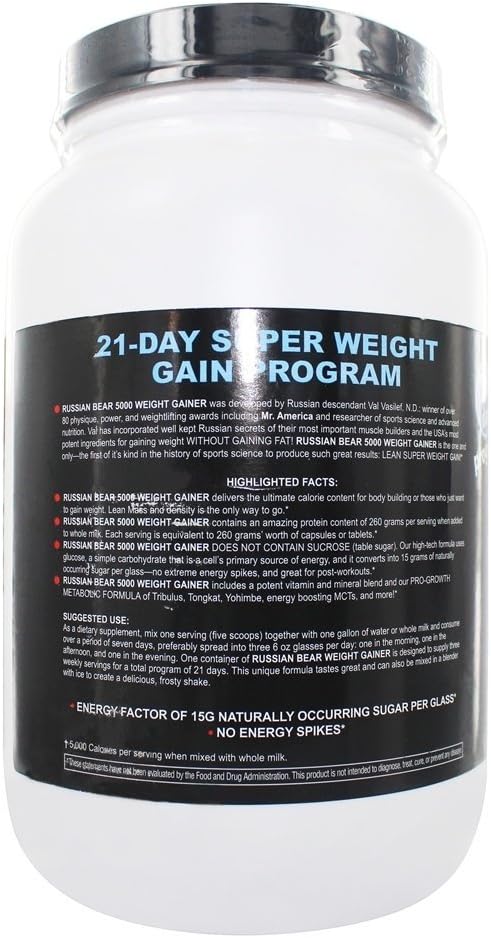 Vitol Russian Bear 5000 Weight Gainer 4lbs