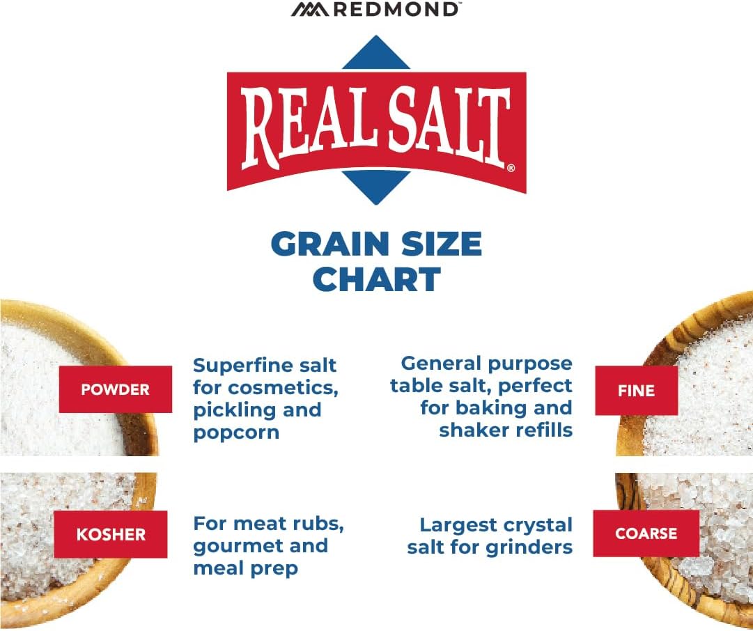 Redmond Real Salt - Ancient Kosher Sea Salt Pouch 16 Oz