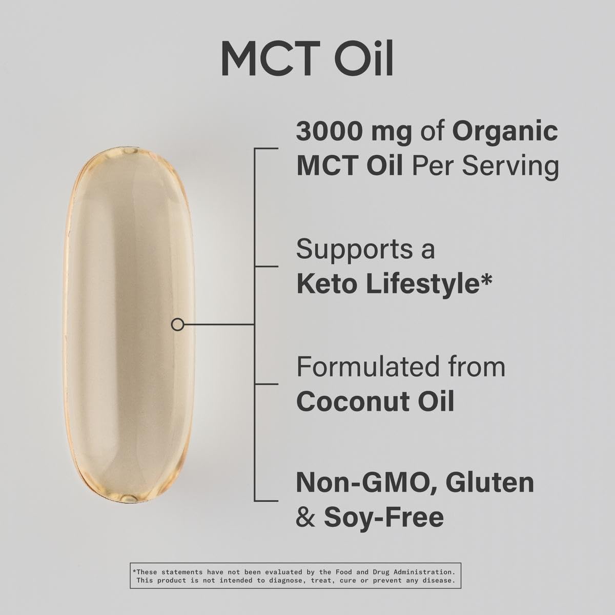 Sports Research Coconut MCT Oil 3000mg - 240 softgels