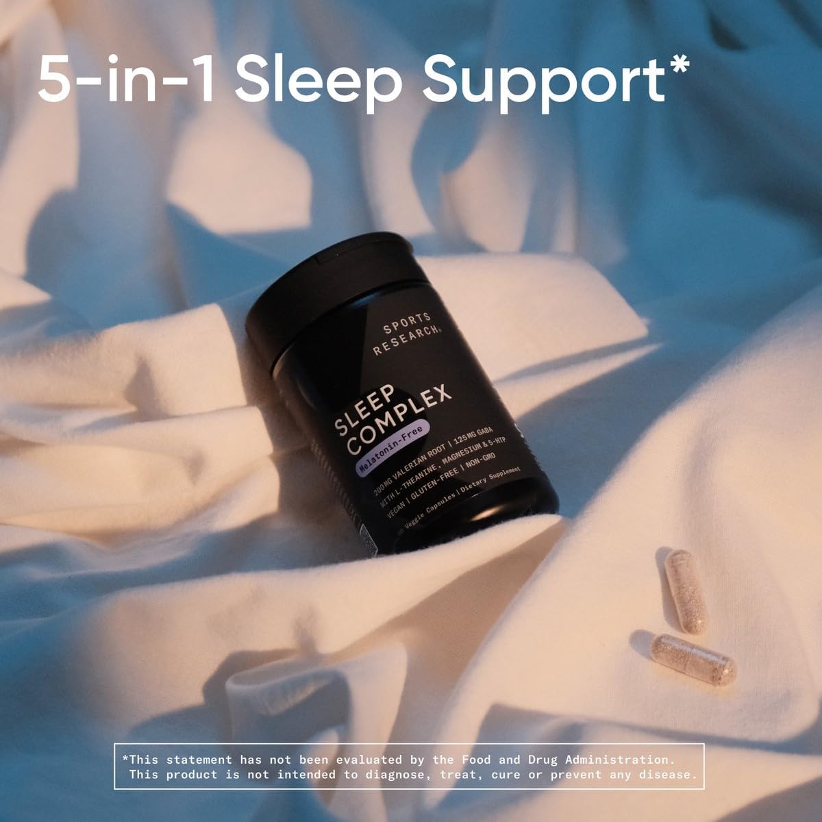 Sports Research Sleep Complex (Melatonin-Free) - 60 Veggie Capsules