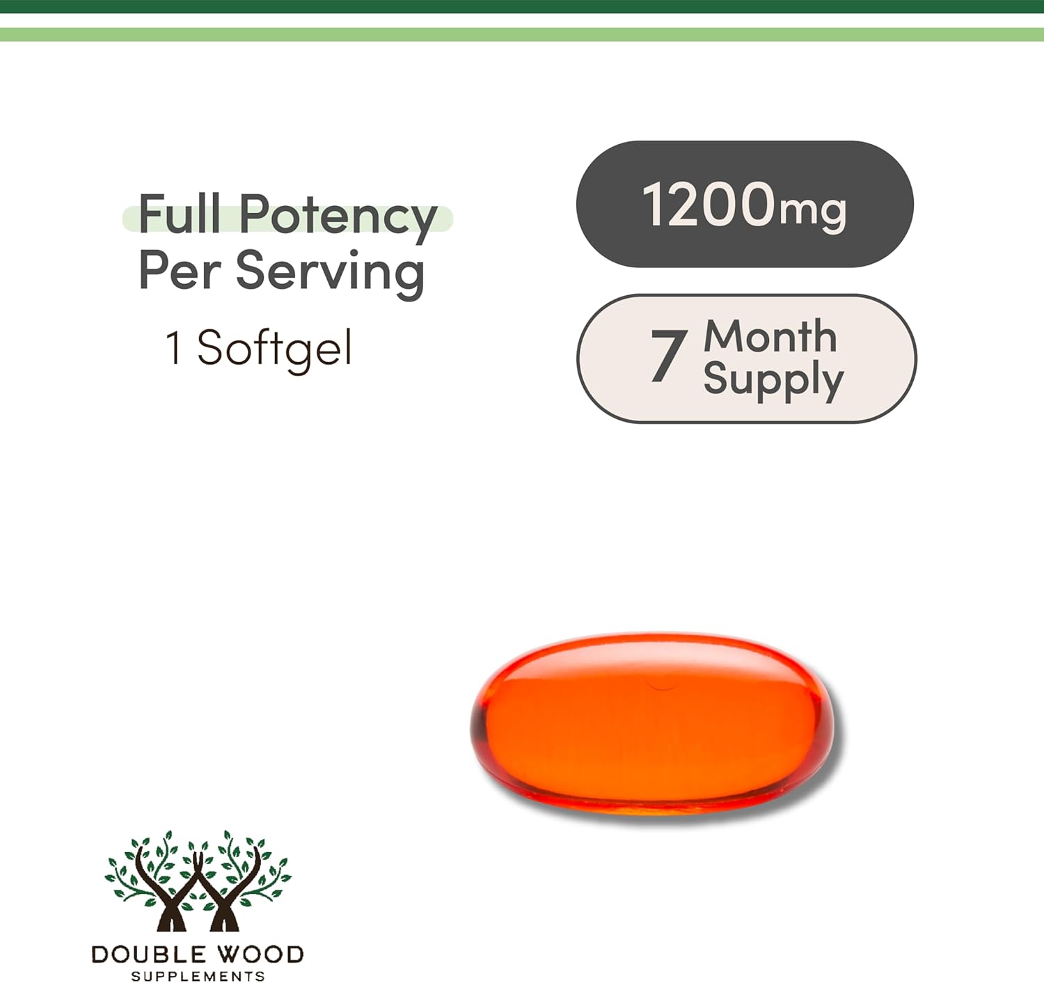 Double Wood Supplements Phosphatidylcholine 1200mg - 210 softgels