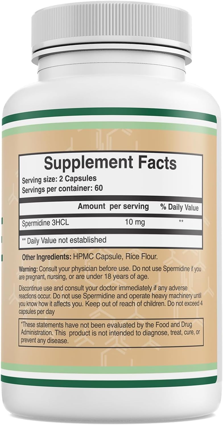 Double Wood Supplements Spermidine - 120 Capsules