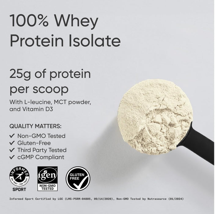 Sports Research Whey Protein Isolate Powder for Lean Muscle Building & Workout Recovery