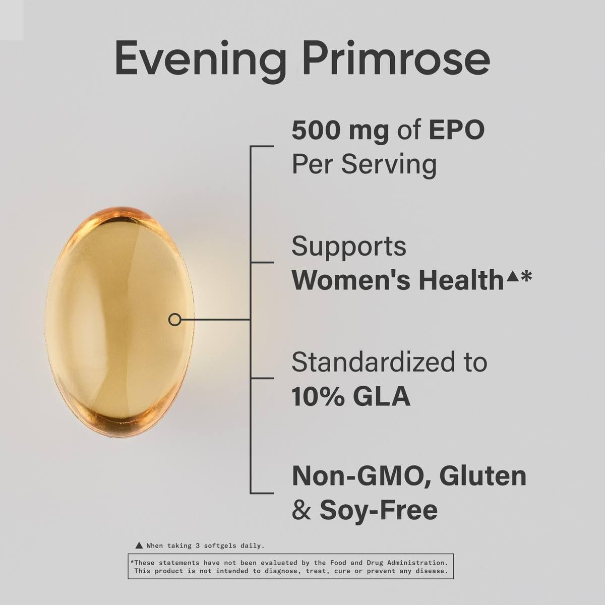 Sports Research Evening Primrose Oil 500mg - 240 Softgels