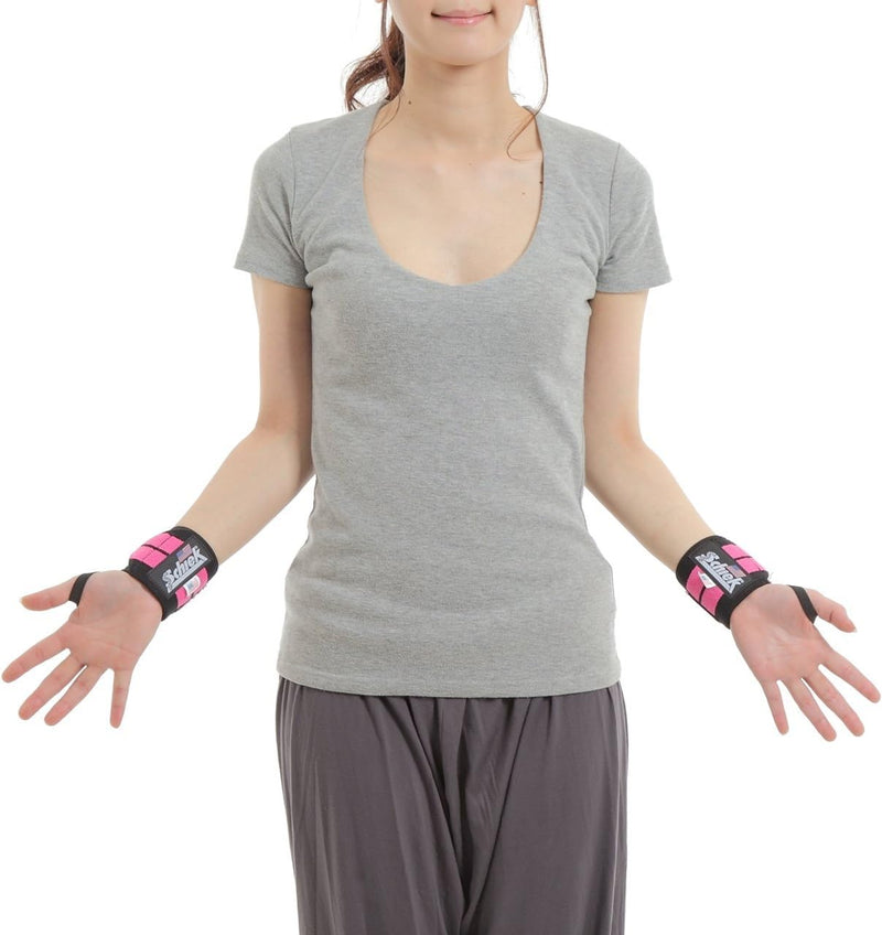 Scheik Pink Line Wrist Wraps - 12 inch