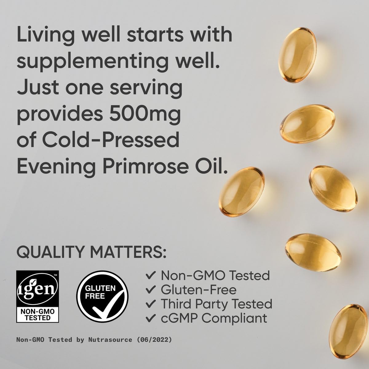 Sports Research Evening Primrose Oil 500mg - 240 Softgels