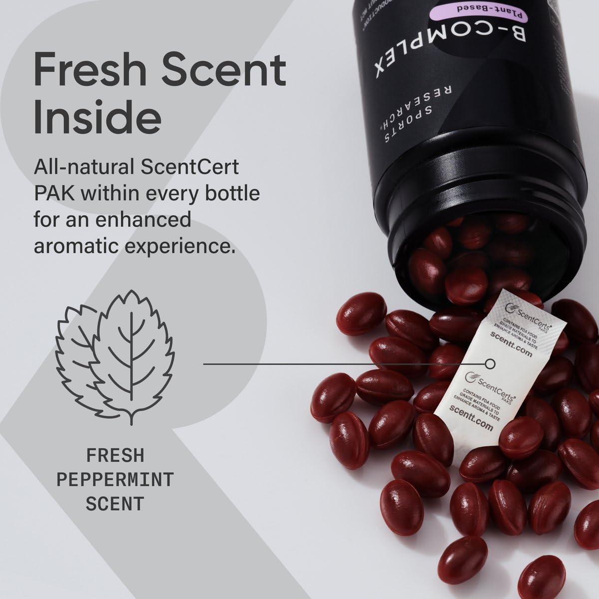 Sports Research Vitamin B-Complex - Full Spectrum of B Vitamins, Plant-Based Vegan-Friendly Formula