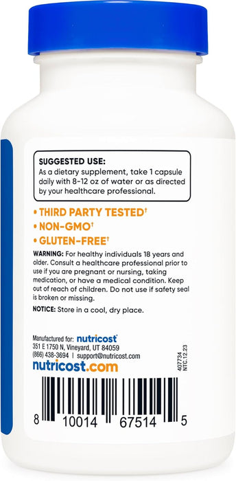 Nutricost 5-HTP 200mg, 120 Vegetarian Capsules - Non-GMO & Gluten Free