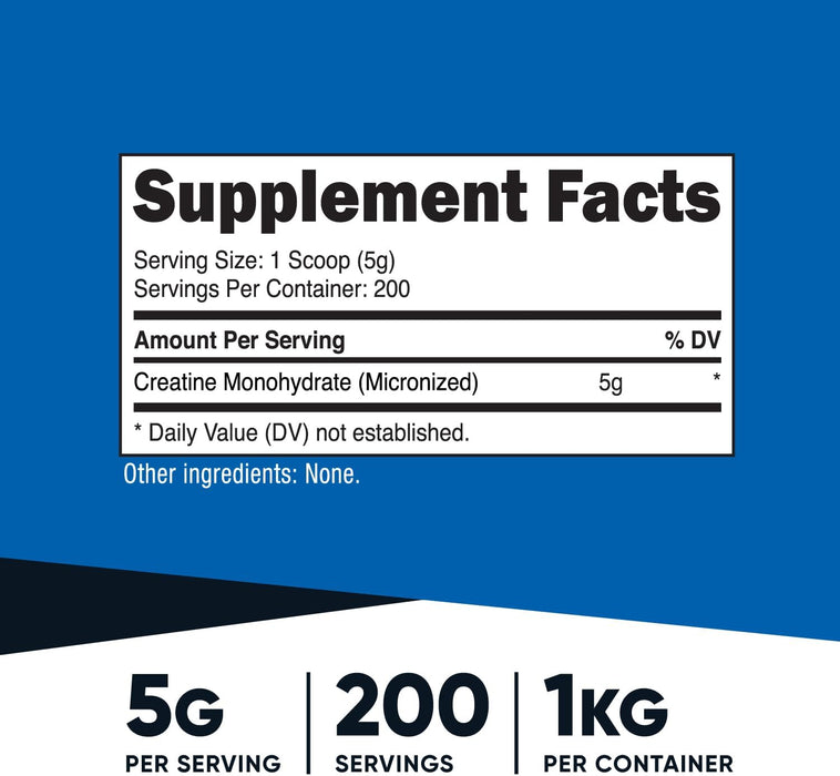 Nutricost Creatine Monohydrate Micronized Powder 1kg