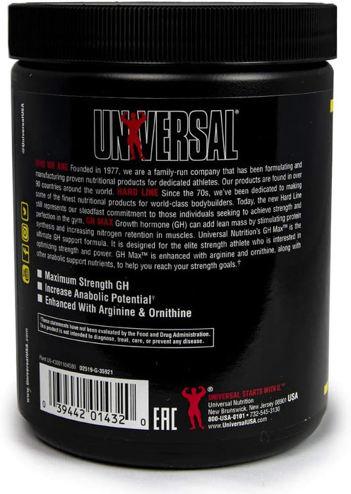 Universal Nutrition Classic Series GH Max, Superior GH Optimization, 180 Tablets