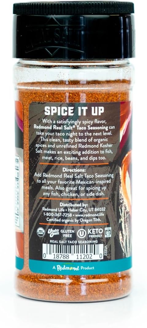 Redmond Real Salt - Taco Seasoning Shaker 5.04 Oz