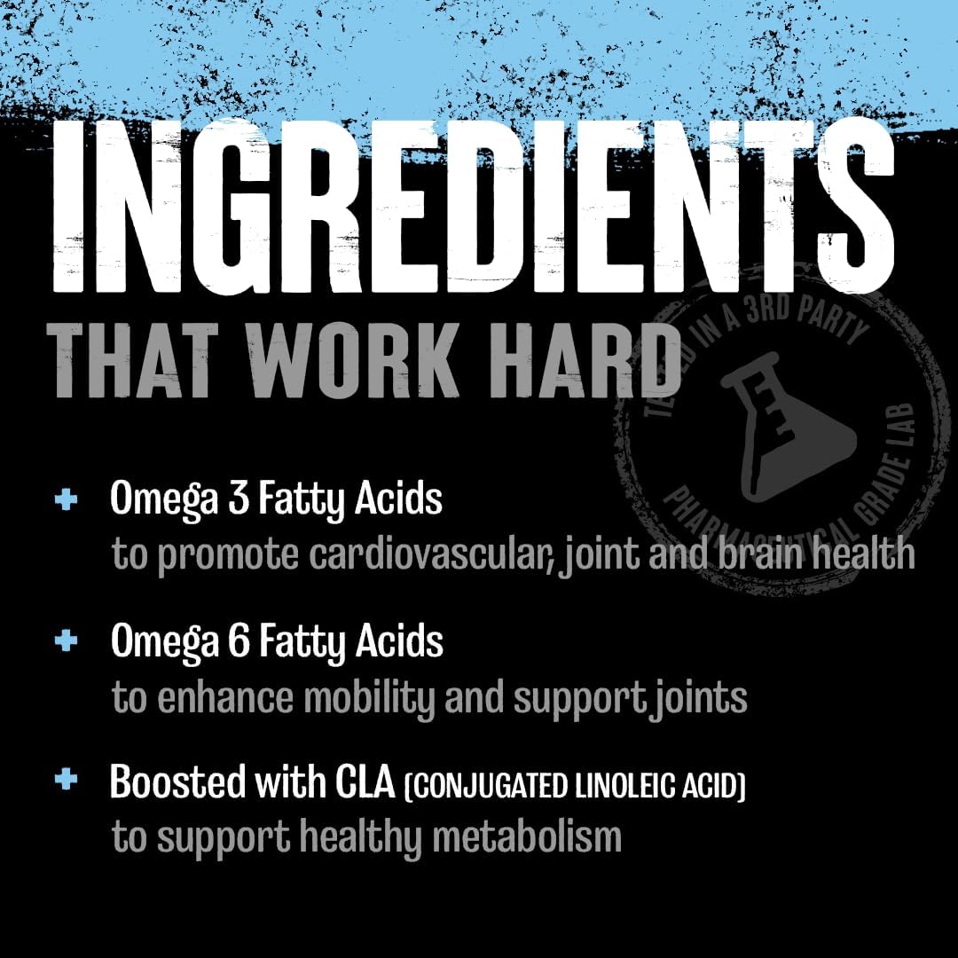 Universal Nutrition Advanced Animal Omega-3 & EFAS Supplement, Pack of 30