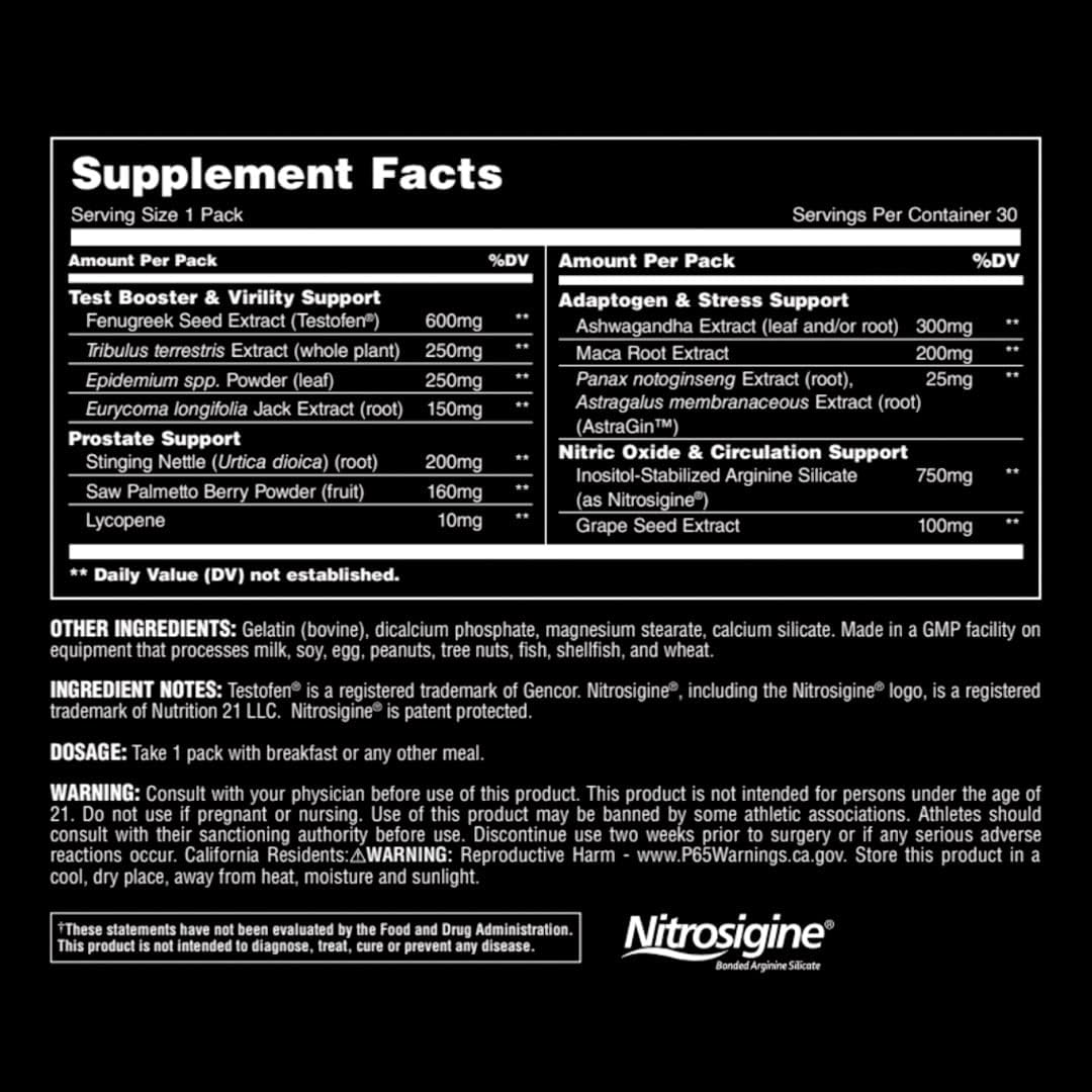 Universal Nutrition Animal TNT+ Testosterone Booster - 30 Packets