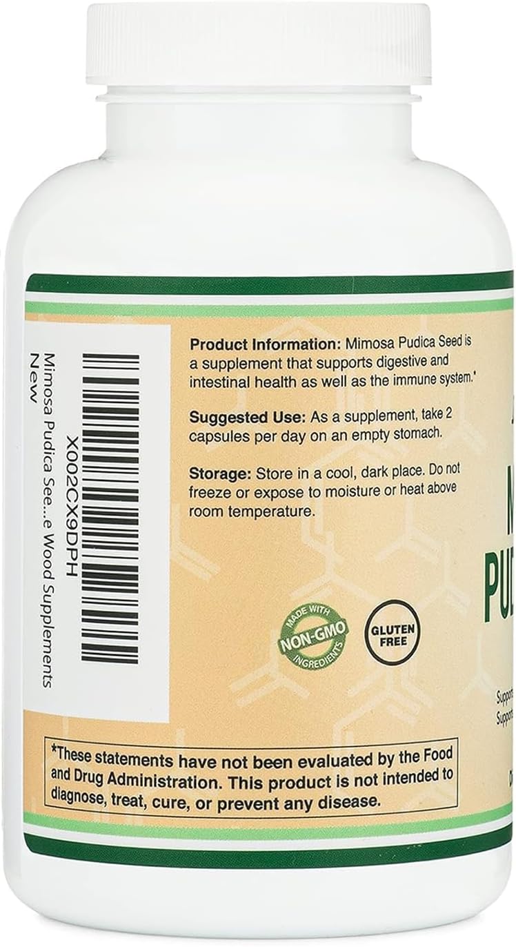 Double Wood Supplements Mimosa Pudica Seed 1000mg - 180 Capsules