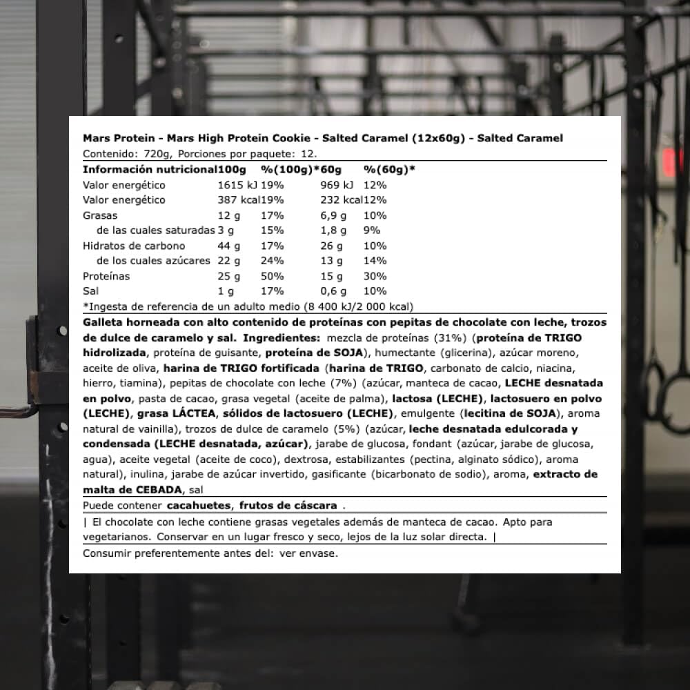 Mars Hi Protein Salted Caramel Cookies 60g - Pack of 12