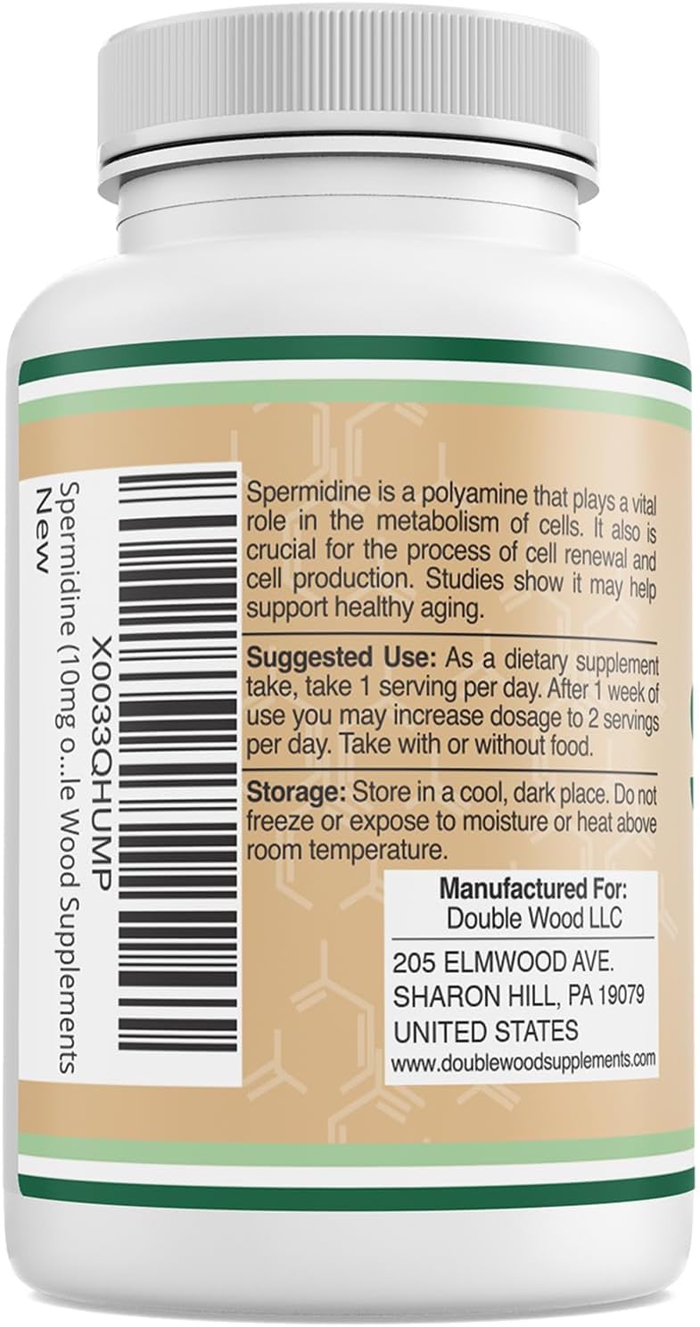 Double Wood Supplements Spermidine - 120 Capsules