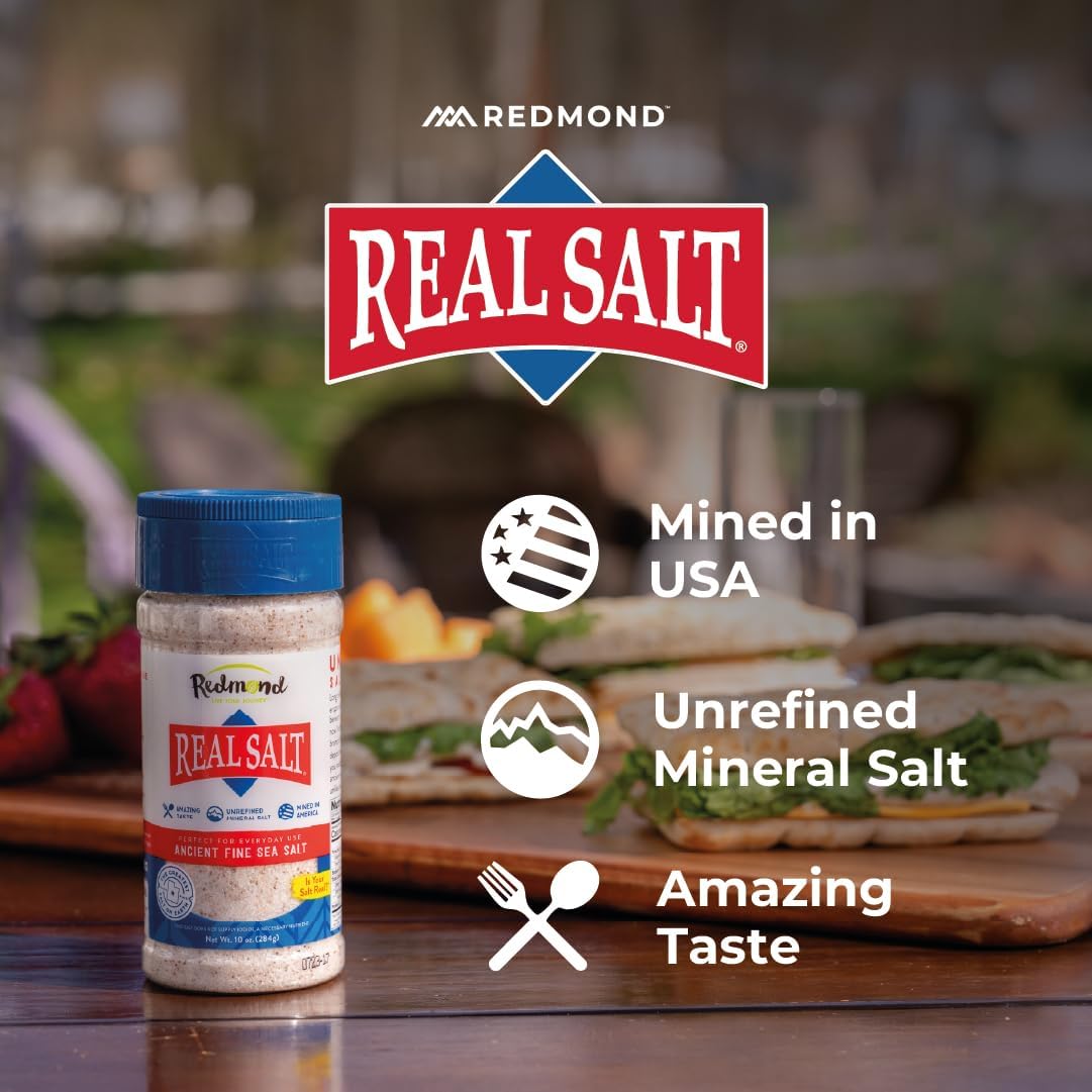 Redmond Real Salt - Ancient Fine Sea Salt Shaker 10 Oz