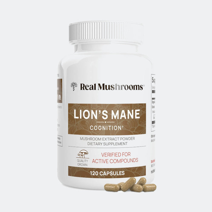 Lions Mane Mushroom Cognition Capsules, 120 Caps