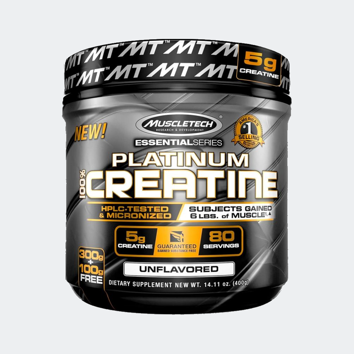 Muscletech Essential Series Platinum 100% Creatine, Unflavored, 400g