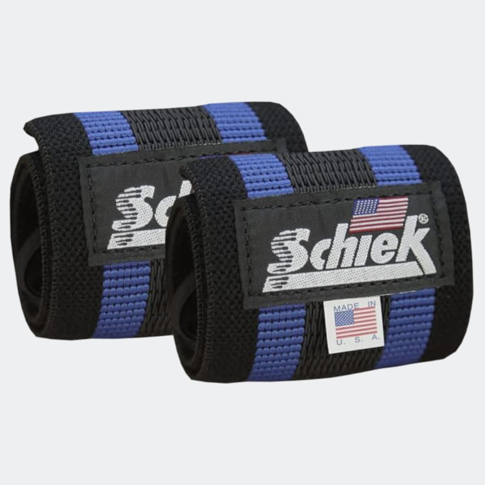 Schiek Blue Line Wrist Wraps
