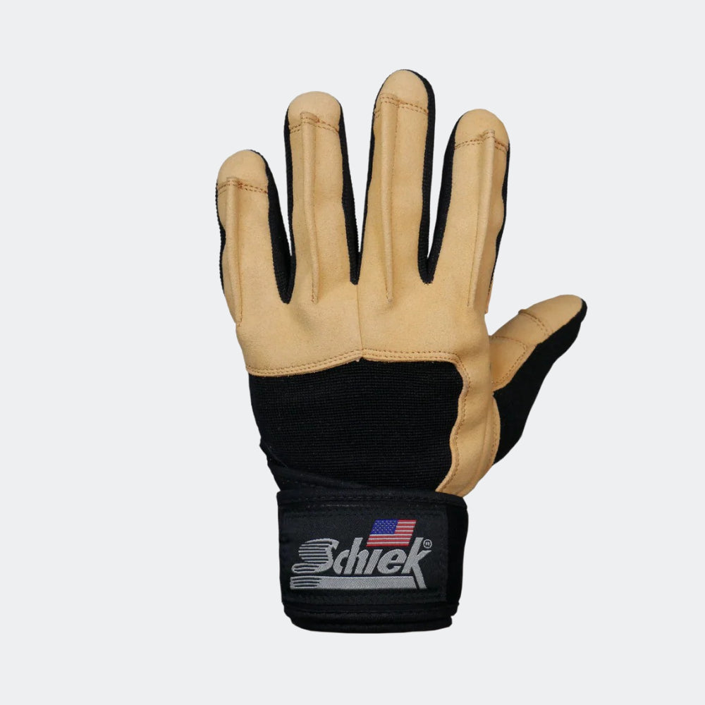 Schiek Model 425 Power Series Lifting Gloves With Wrist Wrap - Full Finger Protection