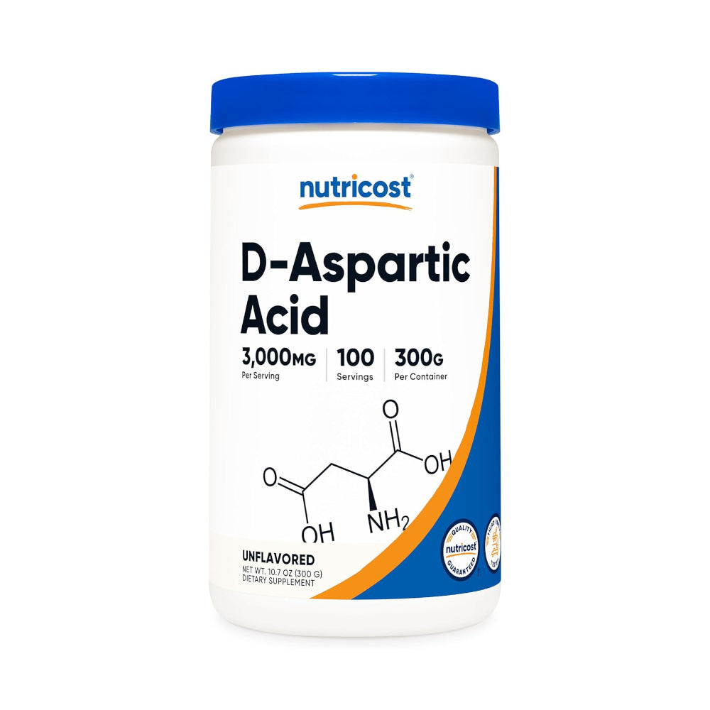 Nutricost D-Aspartic Acid (DAA) Powder 300g - Pure D Aspartic Acid