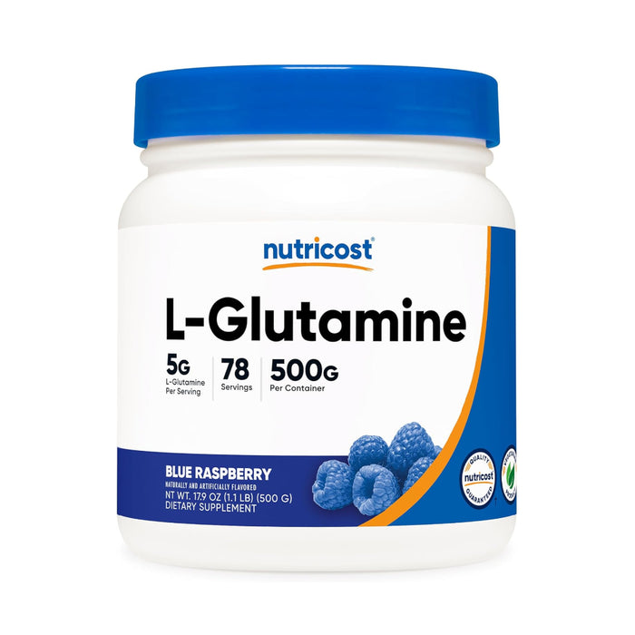 Nutricost L-Glutamine Powder 500g - Gluten Free & Non-GMO, 100 Servings