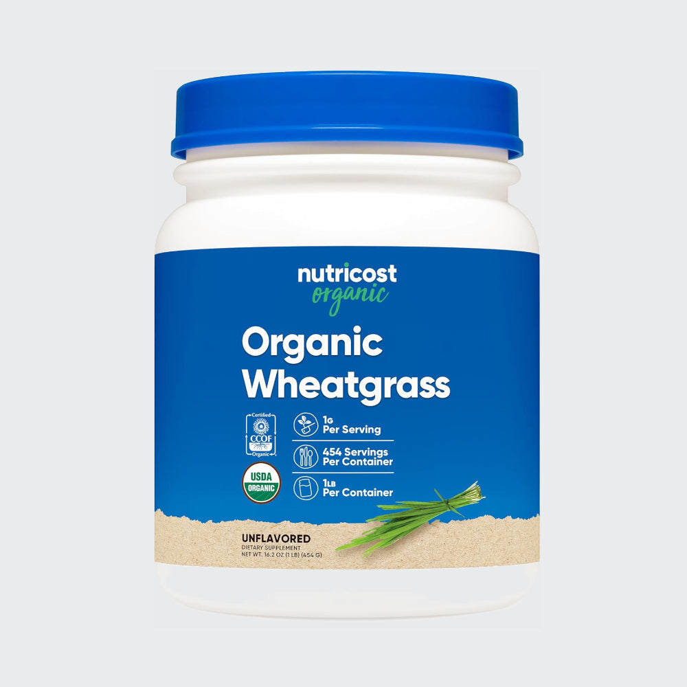 Nutricost Organic Wheatgrass Powder 1lb - Unflavoured