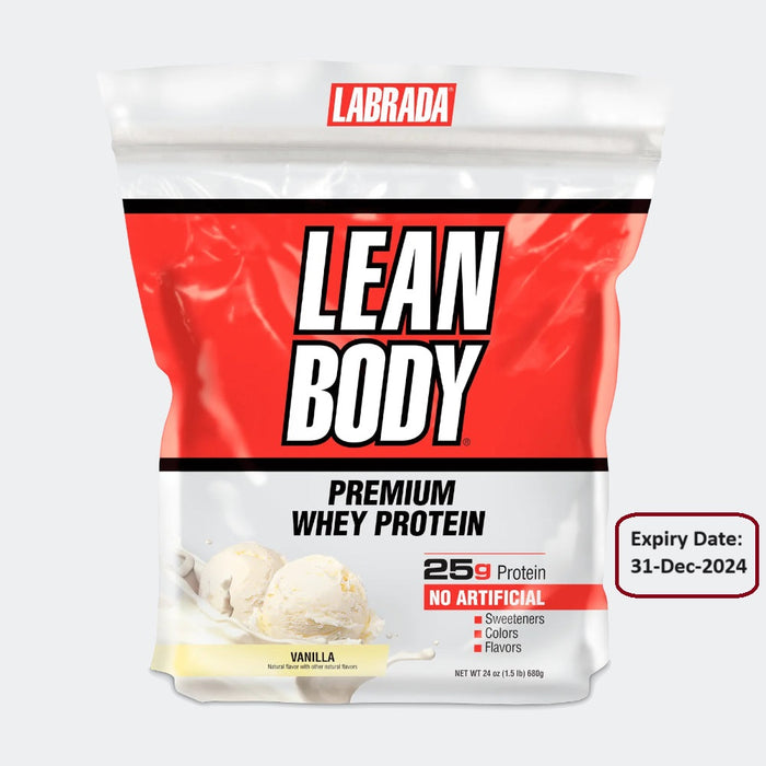 Labrada Lean Body Premium Whey Protein 18 Servings, 25g Protein Gluten Free