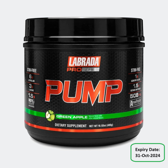 Labrada Pro-Series PUMP 480g Stim-Free Pre-Workout Supplement Powder