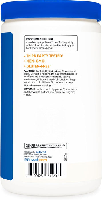 Nutricost D-Aspartic Acid (DAA) Powder 300g - Pure D Aspartic Acid