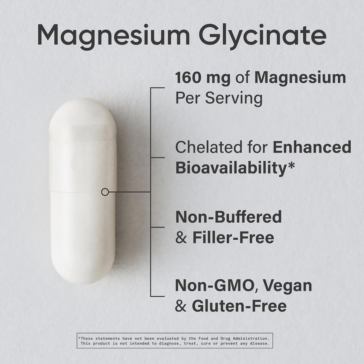 Sports Research Magnesium Glycinate 160mg Veggie Capsules