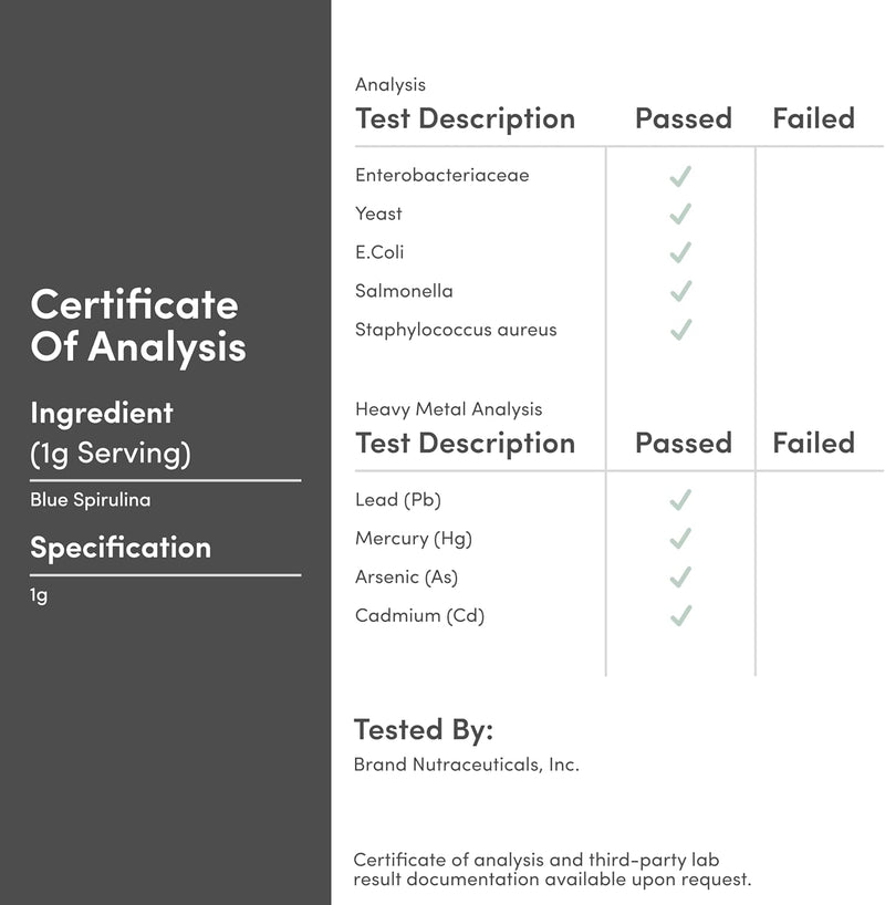 Double Wood Supplements Blue Spirulina Powder 30 serving