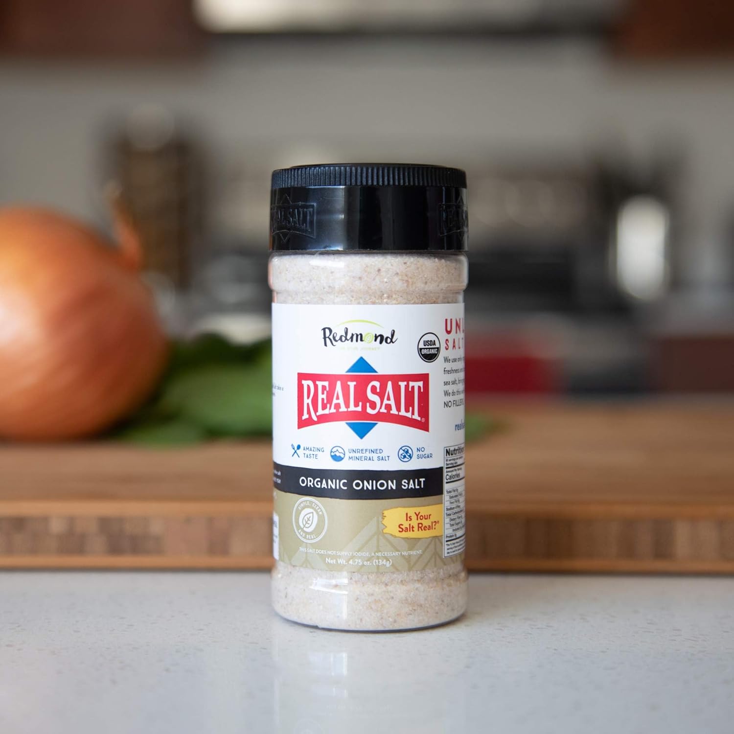 Redmond Real Salt - Organic Onion Salt Shaker 4.75 Oz