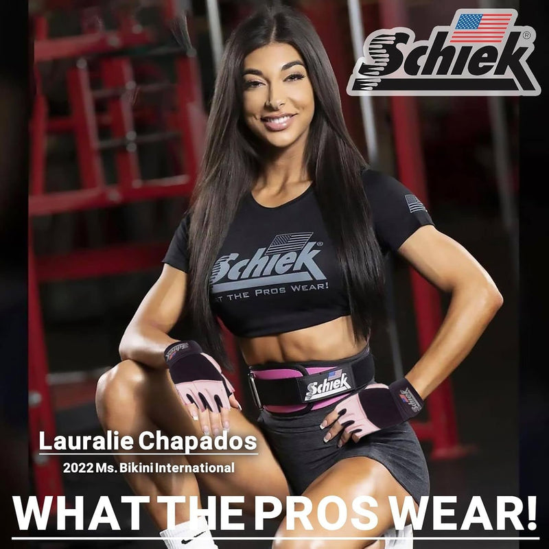 Schiek Model 540 Platinum Women's Lifting Gloves - Pink