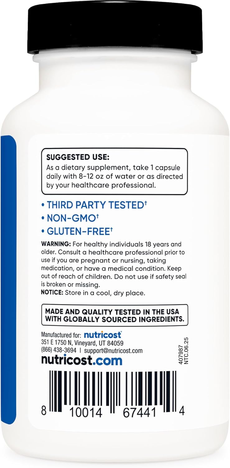 Nutricost Turkesterone Dietary Supplement 600mg, 120 Capsules - Vegetarian, Non-GMO & Gluten Free