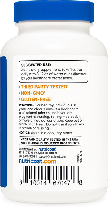 Nutricost Wormwood Capsules 450mg, 120 Capsules - Vegetarian Caps, Gluten Free and Non-GMO