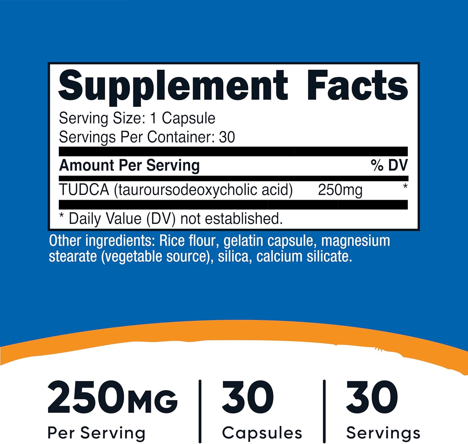 Nutricost Tudca 250mg - 30 Capsules