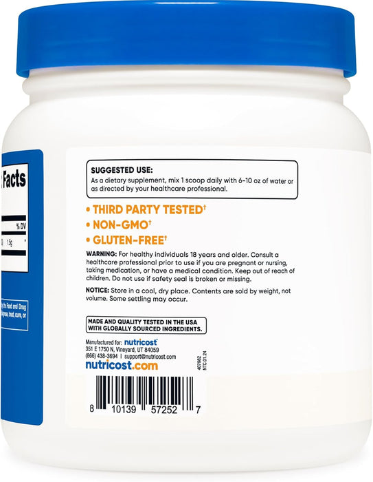 Nutricost Betaine Anhydrous Trimethylglycine (TMG) Powder 500g