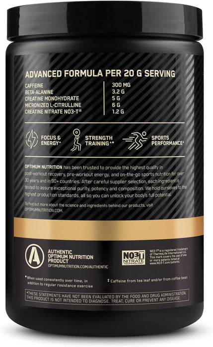 Optimum Nutrition Gold Standard Pre Workout Advanced 400g