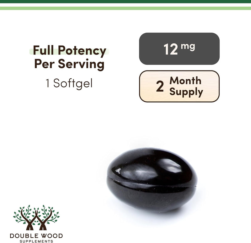 Double Wood Supplements Astaxanthin 12mg - 60 softgels