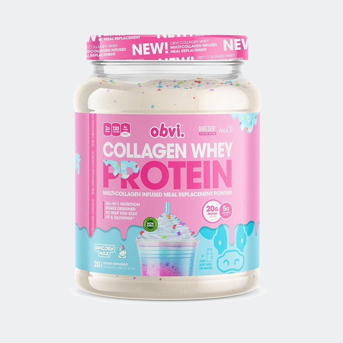 Obvi Collagen Whey Protein 20 Serving Multi-Collagen Infused Meal Replacement Powder