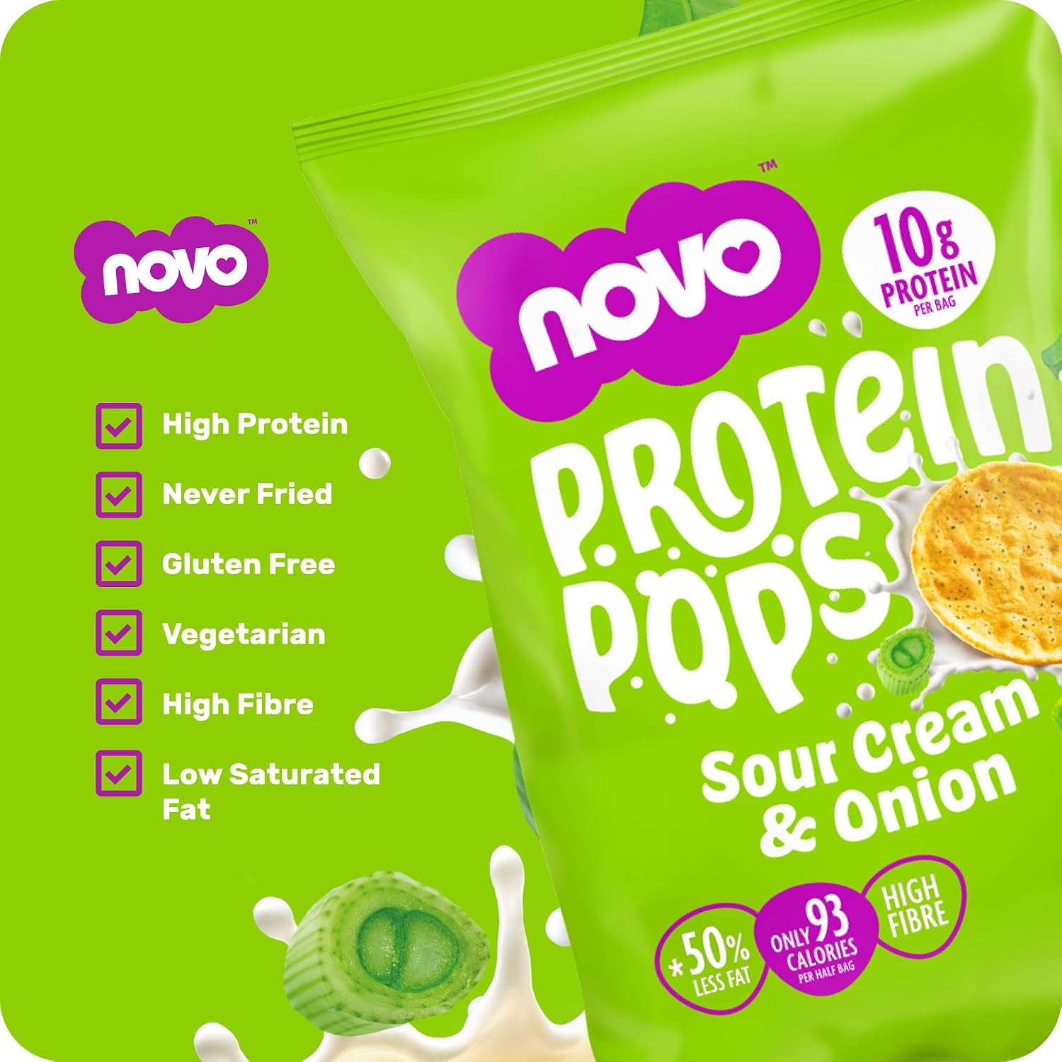 Novo Nutrition Protein Pops 45g -  Pack of 6
