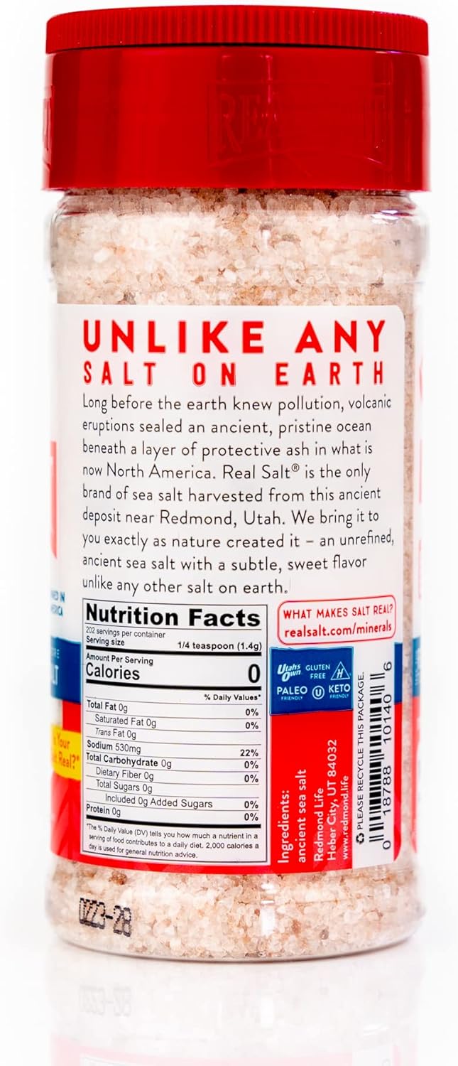 Redmond Real Salt - Ancient Kosher Sea Salt Shaker 10 Oz