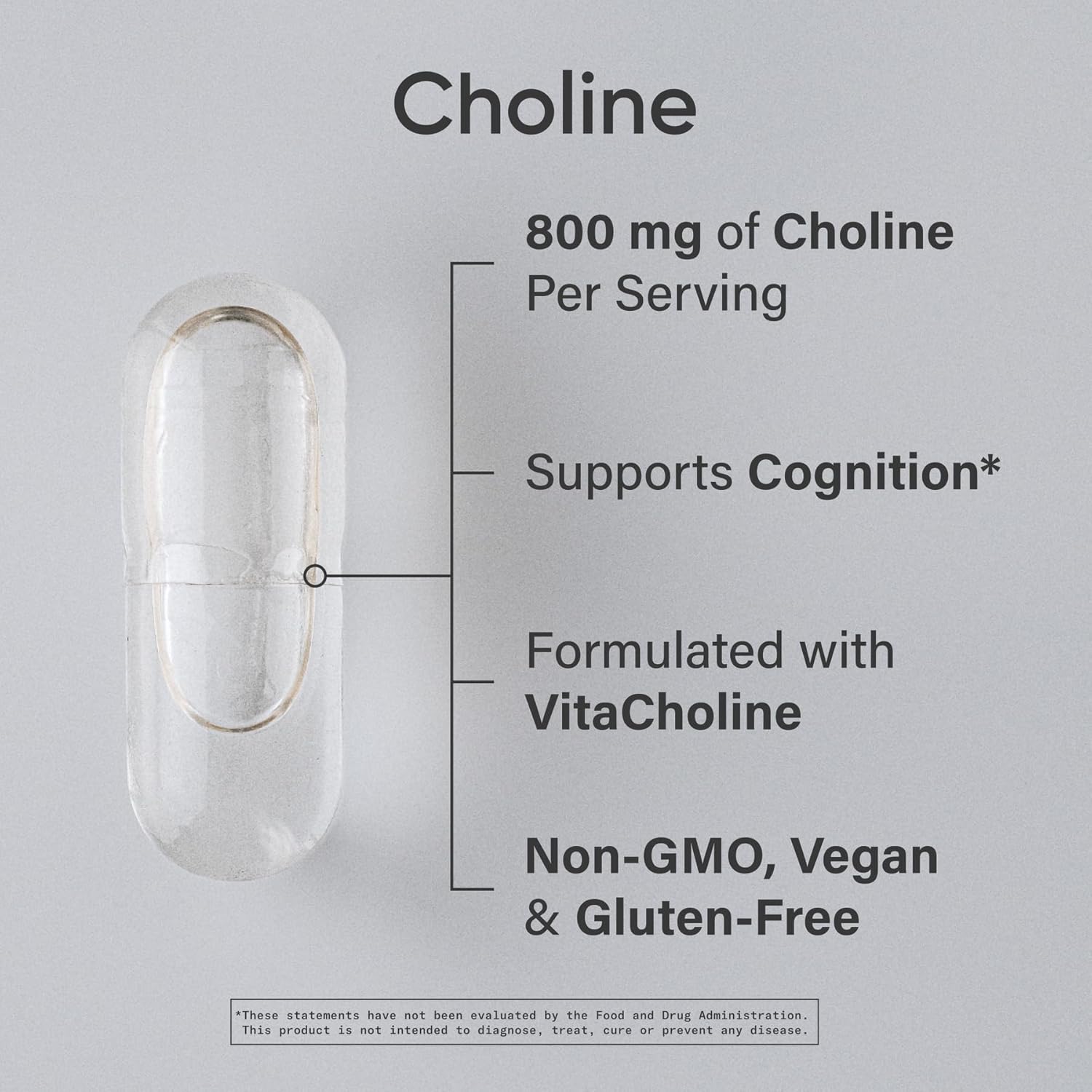 Sports Research Extra Strength Choline 800mg - 60 Liquid Capsules