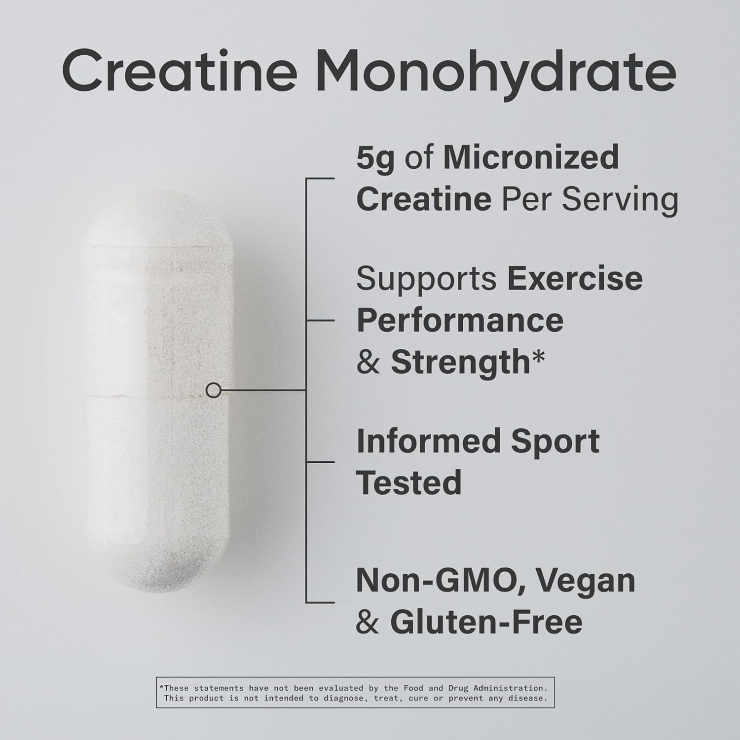 Sports Research Creatine Monohydrate, 120 Veggie Capsules - Supports Workout Recovery, Lean Muscle gain, Performance and Strength