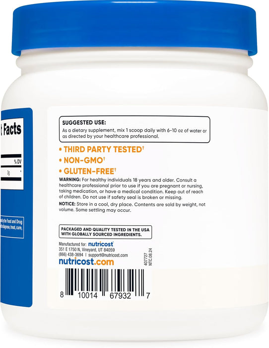 Nutricost Pure L-Citrulline Base Powder 600g