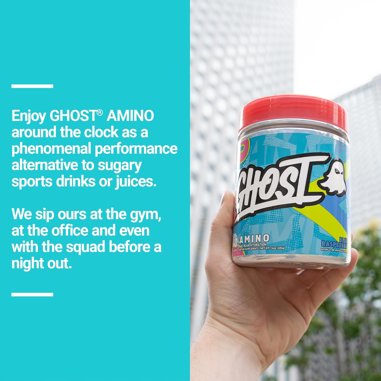 Ghost Essential Amino Acid Supplement 404g  - Blue Raspberry