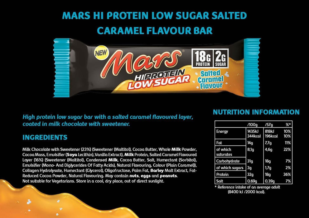 Mars High Protein Low Sugar Bar 12x57g