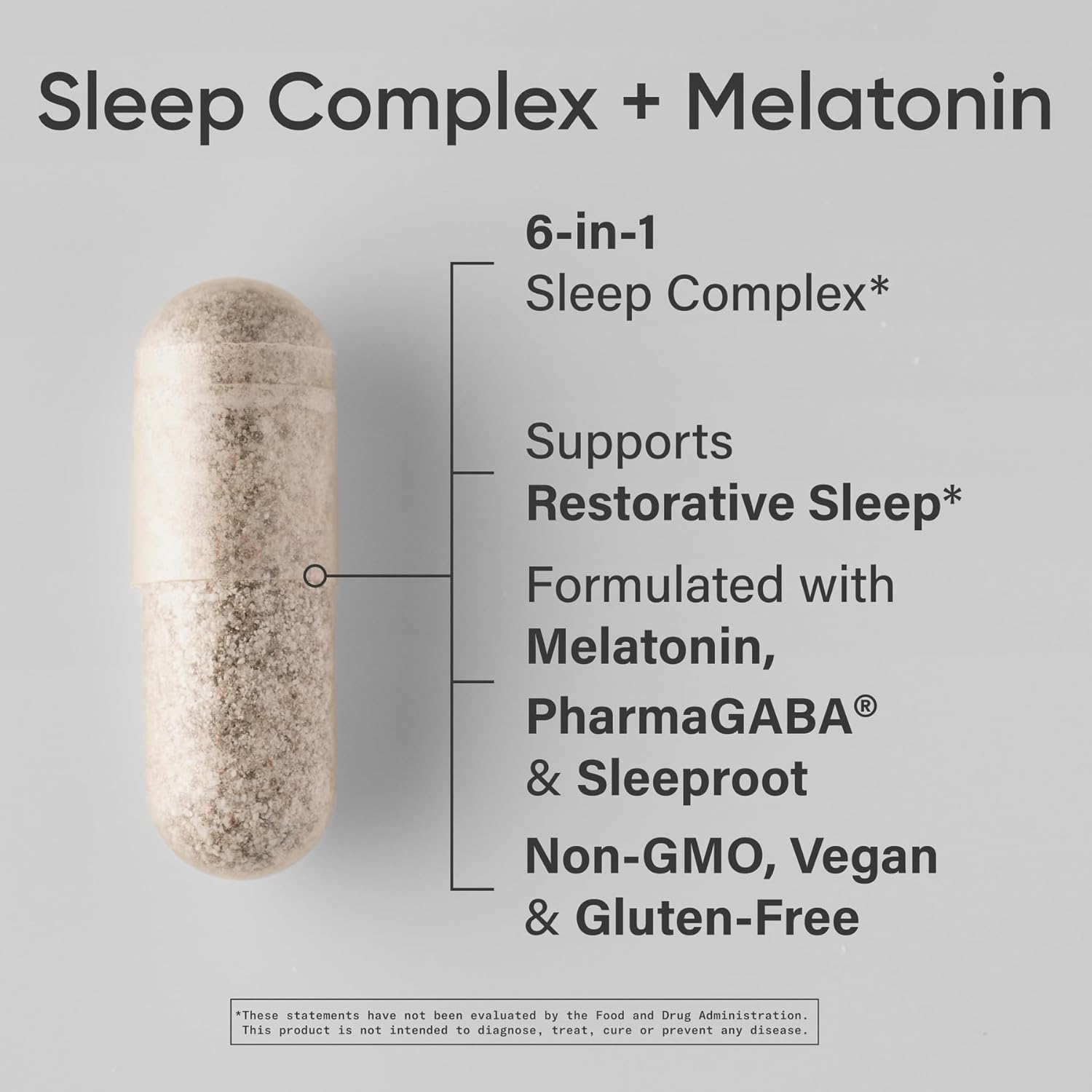 Sports Research Sleep Complex with Melatonin 5mg - 60 Veggie Capsules